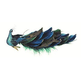 Premier Peacock With Feather Tail On Clip - 25cm