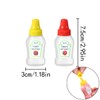 HAIKING Mini Condiment Squeeze Bottles, 8 PCS Plastic Portable Seasoning