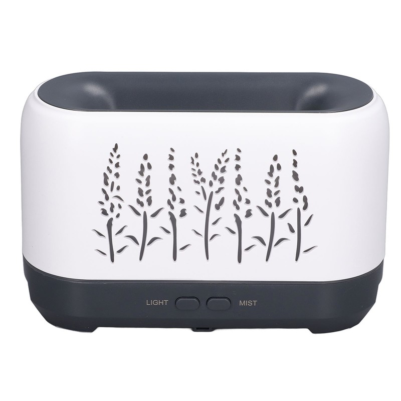 Humidifier 200ml White Hollow Flame Ultrasonic Atomization Silent Aroma Diffuser