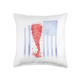 Storm Hunter Designs Meteorologist Tornado Fan Chaser Weather Throw Pillow, 16x16, Multicolor
