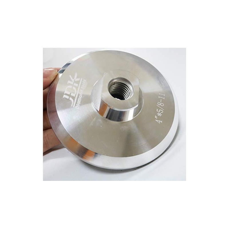 4 Inch Aluminium Backing JDK061004R Hook and Loop Pad with