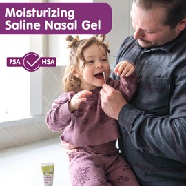 Boogie Saline Nasal Gel, Made with Aloe and Isotonic Saline, Soothes and Hydrates Dry or Irritated Noses, Unscented, Pack of 3