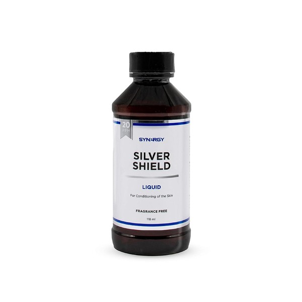 Synergy Worldwide Silver Shield Liquid | Advanced Skin Care with Colloidal Silver | Pure Silver (20ppm) | Non-toxic and bioavailable | 118 ml