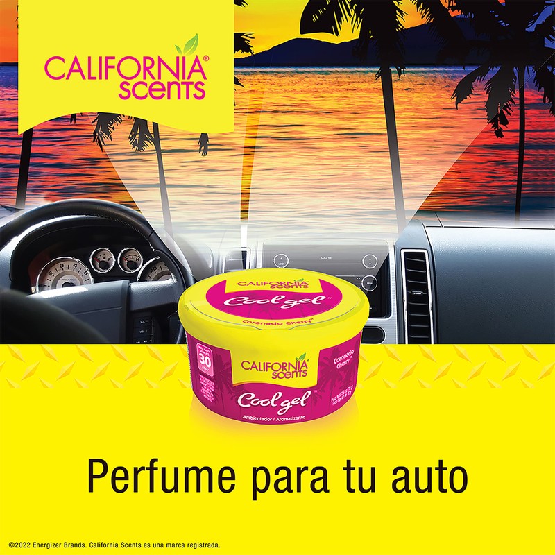 California Scents, 1 Aromatizante en Gel, Cherry, Rosa