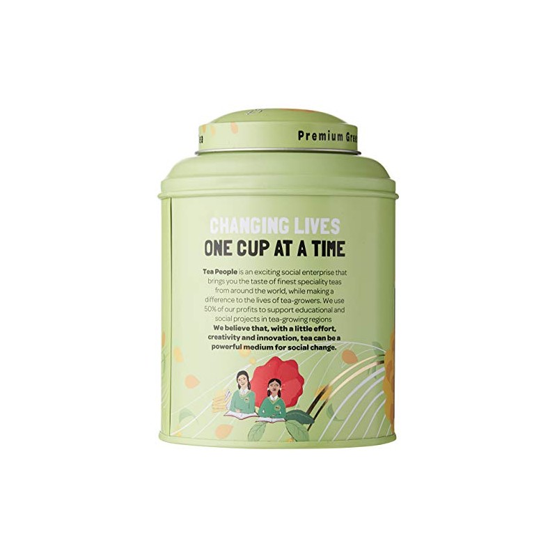 Tea People Organic Earl Green, 125 g Loose Tea Caddy,
