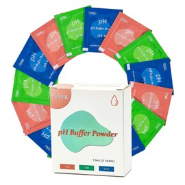 YINMIK pH meter buffer solution powder, pH test meter for pH powder, 4.00/7.00/10.01 for 5 each with ±0.01 pH for fast, easy and accurate pH calibration