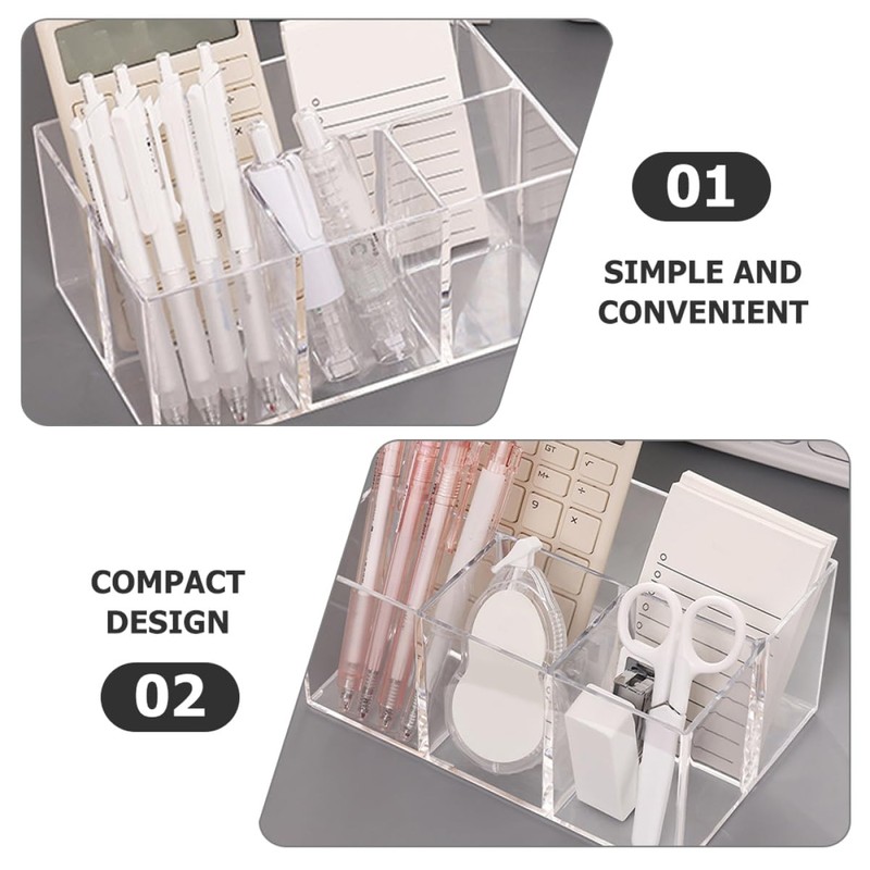 LABRIMP Makeup Brush Holder Storage Organizer for Desk Compact Vanity