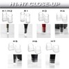 Heel Hunks Clear H4 12.5mm Heel Cap Protector Replacement Tips