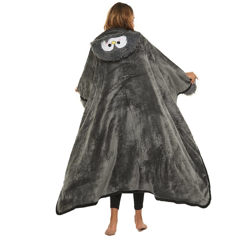 iyoimono Grey Penguin Gift for Women Portable Blanket Penguin Gifts