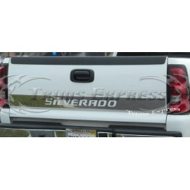 Made in USA - Trims Express 1999-2006 Chevy Silverado Tailgate Trim Molding Outline Stainless Steel Accent