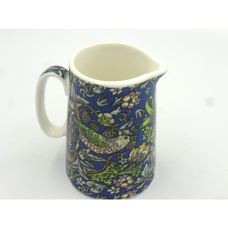 William Morris Blue Strawberry Thief Cream jug for The Abbeydale