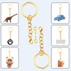 30PCS Key Chains for Craft Golden Keyring Chain 25mm Metal