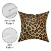 Leopard Throw Pillow Cover 2 Pcs Cheetah Animal Print Pillows