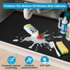 URMONA 16'' x 10'' Waterproof Silicone Under Sink Mat Cabinet