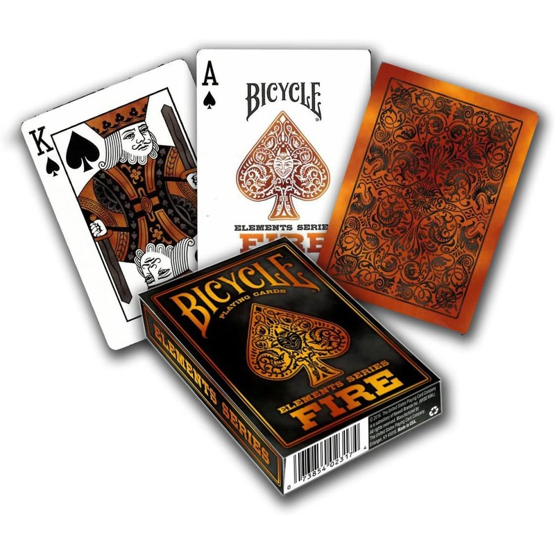 Bicycle Fire Element Playing Cards