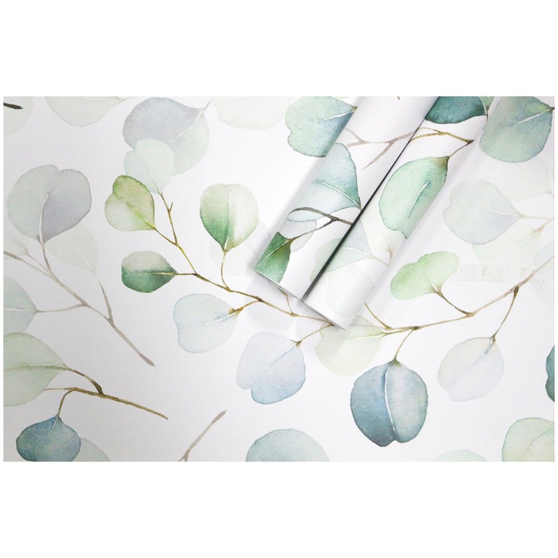 HAOKHOME Shelf Liner and Cabinet Liner Boho Leaf, Self-Adhesive Drawer