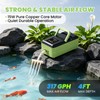 Poafamx Rechargeable Aquarium Pond Air Pump, Quiet 15W Oxygen Aerator