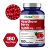 NusaPure Hawthorn Berry 10,000mg per Veggie Caps, 180 Count, Extract