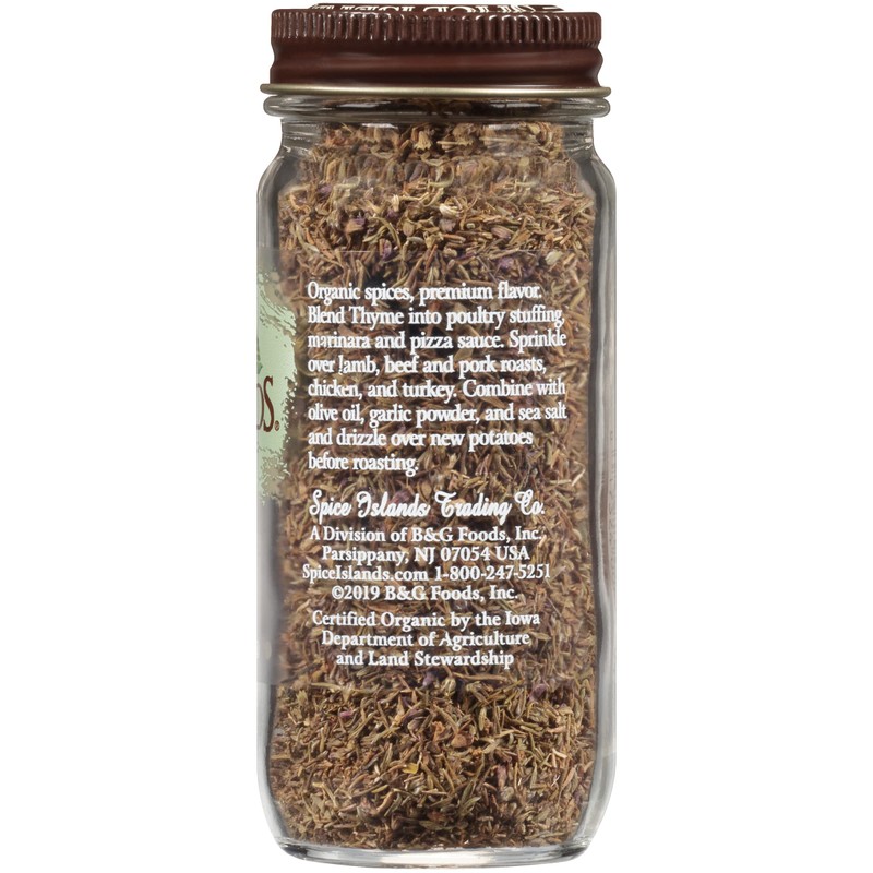 Spice Islands Organic Thyme, 0.7 Ounce