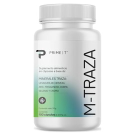 Primetech Nutrition Minerales Traza 100 Cáps Cobre Cromo Manganeso Selenio Zinc Levadura Cerveza Elementos Esenciales Que Optimizan Importantes