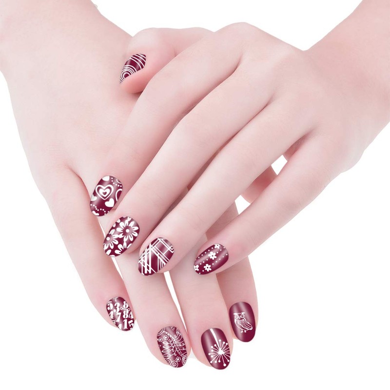 Biutee Nail Image Plate Set of 12 Nail Plates 1