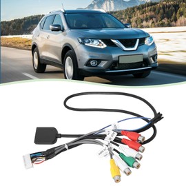 eMagTech 1Pc 20Pin Android Car Stereo Radio Cable with SIM Card Slot Adapter RCA Wiring Harness Suitable for Most Navigation Devices Multimedia GPS