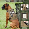 MOOGROU Tactical Dog Harness and Leash Set for Large Dogs,Heavy