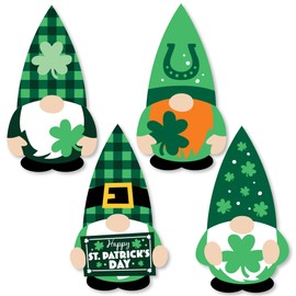 Big Dot of Happiness Irish Gnomes - DIY Shaped St. Patrick’s Day Party Cut-Outs - 24 Count
