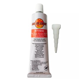 LavaLock®  BBQ Hi Temp RTV 650 Smoker Grade Sealer Gasket Adhesive Red Food Safe