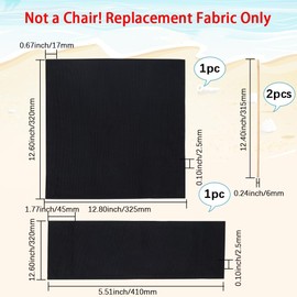 GORGECRAFT Small Size Directors Chair Covers Makeup Artist Chair Seat Cover 1 Sets Canvas Replacement Fabric Black Portable Home Movie Chair Canvas Folding Chairs Cloth for Garden Outdoors