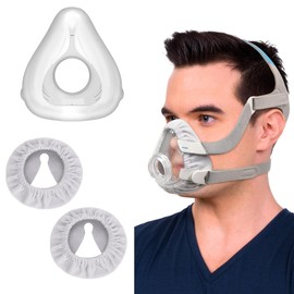 Replacement Cushion (L) for Airfit F20, Comes with 2 Packs Mask Liners for Secure Seal & Optimized Comfort, Compatible with Original Frame, Great-Value & Durable Replacement Supplies by Everness (L)