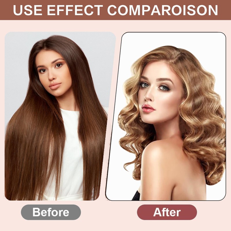 Asheyya 5 Pcs Heatless Blowout Rods Set, Jumbo Flexi Rods
