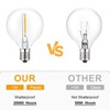 Jslinter 25Pack G40 LED String Light Bulbs Replacement, 1W(11W Equivalent),