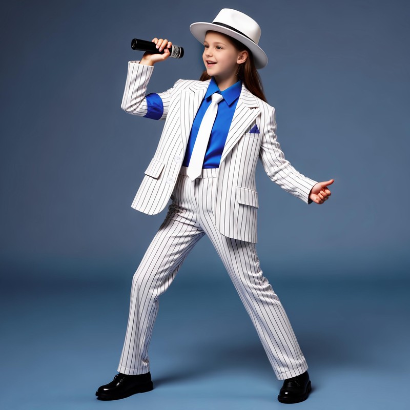 BAURGHOP Kids Dance Star Costume for Boys 80s 90s Hop