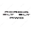 GMC 6PC Gloss Black Door Rear Tailgate Acadia SLT AWD