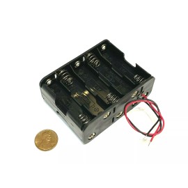 Unbranded/Generic 2 Pieces  Battery Holder Box Case wired 10 x AA 12V 15V 10aa Back to Back  C38