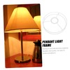 Angoily Round White Iron Lampshade Frame for Shade, Lamp, Chandelier,