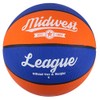 Midwest Unisex's League Basketball, Blue/Orange, Size 6, BBB1036RO