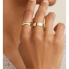 Gold Rings for Women Non Tarnish, Trendy 14K Gold Plated