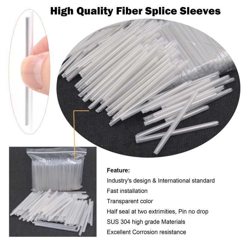 Premium Fiber Optic Fusion Splicing Sleeves Protector Adapter Heat Shrink