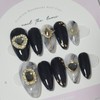 Twilight Crown Handmade Nail Tip - Long Ballerina / 트와일라잇