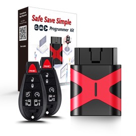 2 Programmable Keyfob, Replacement Car Keys Fob and DIY Programmer Kit for 2008-2012 Dodge RAM/Charger/Challenger Remote Star IYZ-C01C