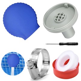 CHENBOOW Pool Inlet Nozzle, Adjustable Nozzle Head 32 mm, Pool Nozzle Outlet Outlet Accessories, Pool Outlet Nozzle, Return Nozzle with Swivel Head, for Swimming Pool Pump System