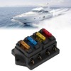 Fuse Holder Dustproof Fuse Block Black 1-40A Medium Blade for