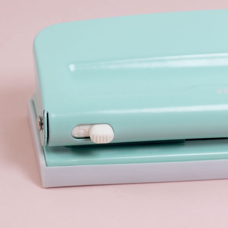 Craftelier - Turquoise Blue Adjustable 6-Hole Punch Compatible with Different