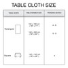 Encasa XO Silky Polyester Table Cloth For 4 Seater Table