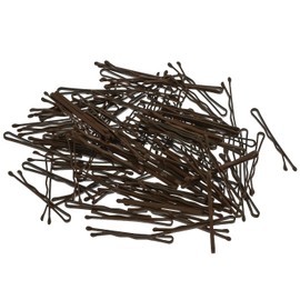 100 Mini Hair Grips Hair Bobby Pins Brown 3.4 cm Delivered in a White Box of Love
