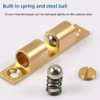 Solid Brass Cabinet Door Catch Double Ball Roller Catch Latch