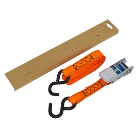 Sealey Ratchet Strap 25mm x 5m Polyester Webbing S-Hook with Corner Protector 600kg Breaking Strength - TD0635S