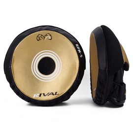 RIVAL Boxing RPM5 2.0 Parabolic Punch Mitts - Perfect for Precision and Combination Punching, 7" Diameter Striking Surface